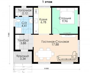 План первого этажа